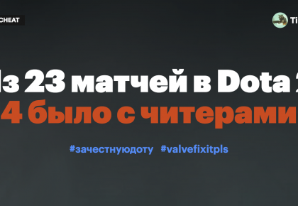 В 12% матчей есть как минимум один читер!